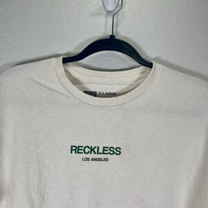 YR Reckless Los Angeles Graphic‎ Print Crew Neck Short Sleeve T-Shirt XL